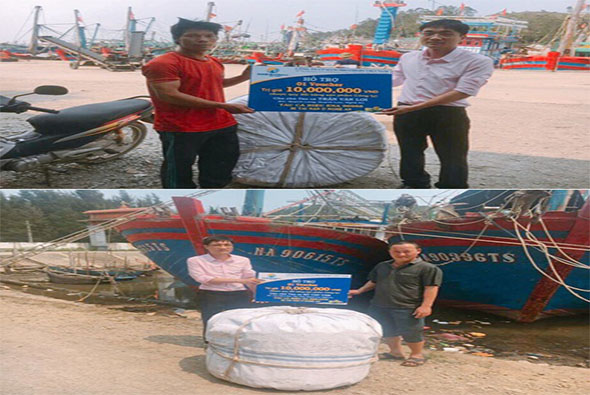 Siam Brothers VN hỗ trợ tàu bị nạn