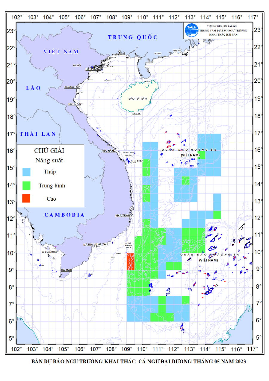 Lịch thủy triều 05/05/2023 (16/03/2023 âm lịch)