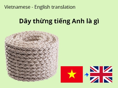 Dây thừng tiếng anh là gì