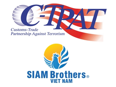 Siam Brothers Việt Nam đạt chứng nhận Quan hệ đối tác thương mại hải quan chống khủng bố C-TPAT