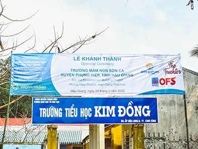 Siam Brothers Việt Nam tài trợ xây dựng mầm non Sơn Ca ở Kinh Cùng - Hậu Giang
