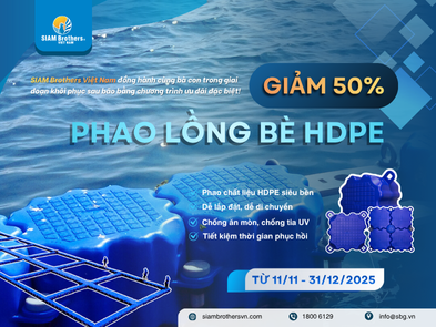 Chương Trình SALE CUỐI NĂM: Giảm 50% Phao Lồng Bè HDPE