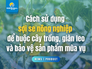 Cách sử dụng sợi se nông nghiệp để buộc cây trồng, giàn leo và bảo vệ sản phẩm mùa vụ