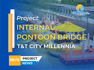 HDPE Floating Pontoon Bridge Project at T&T City Millennia | A Sustainable Infrastructure Solution
