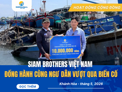 SIAM Brothers Việt Nam Hỗ Trợ Ngư Dân Miền Trung Sau Vụ Hỏa Hoạn Tại Cảng Cá Mỹ Tân