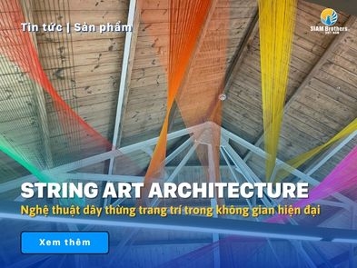 String Art Architecture – Nghệ thuật dây thừng trang trí trong không gian hiện đại