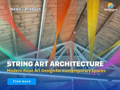 String Art Architecture – Modern Rope Art Design for Contemporary Spaces