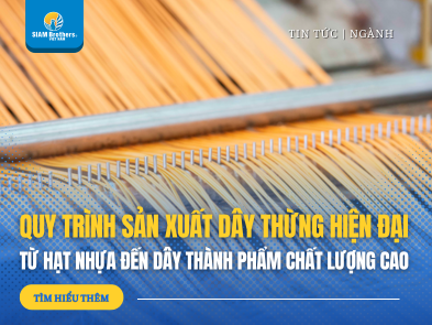 Quy trình sản xuất dây thừng hiện đại: Từ hạt nhựa đến dây thành phẩm chất lượng cao