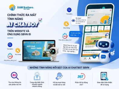 SIAM BROTHERS VN CHÍNH THỨC RA MẮT TÍNH NĂNG AI CHATBOT TRÊN WEBSITE VÀ ỨNG DỤNG SBVN ID