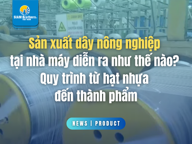 Sản xuất dây nông nghiệp tại nhà máy diễn ra như thế nào? Quy trình từ hạt nhựa đến thành phẩm