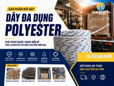 Dây đa dụng Polyester – Giải pháp buộc hàng bền bỉ cho logistics và vận chuyển hiện đại