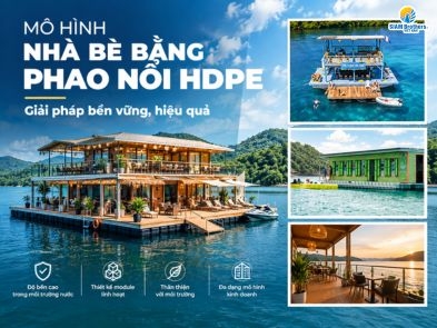 Mô hình nhà bè bằng phao nổi HDPE: Giải pháp bền vững, hiệu quả 